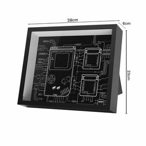 Wall-Mount Display Frame for LEGO® Game Boy Console & Cartridges 72046