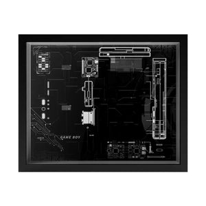 Wall - Mount Display Frame for Game Boy Console & Cartridges 72046 - brkox