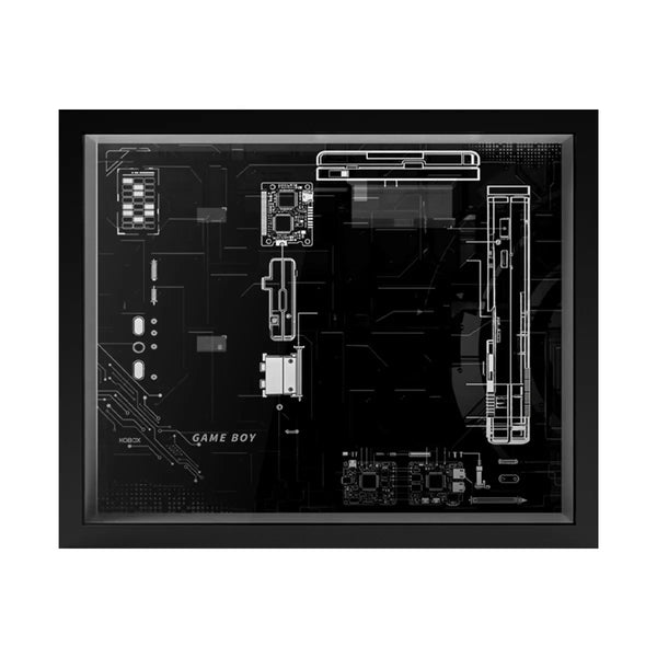 Wall - Mount Display Frame for Game Boy Console & Cartridges 72046 - brkox