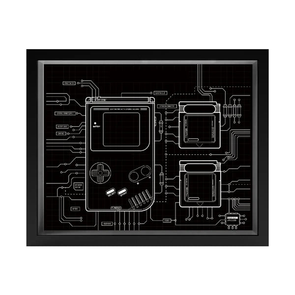 Wall-Mount Display Frame for LEGO® Game Boy Console & Cartridges 72046