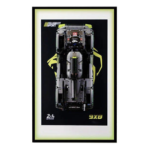 Wall - Mounted Display Frame Compatible with LEGO® Peugeot 42156 - brickzonehub