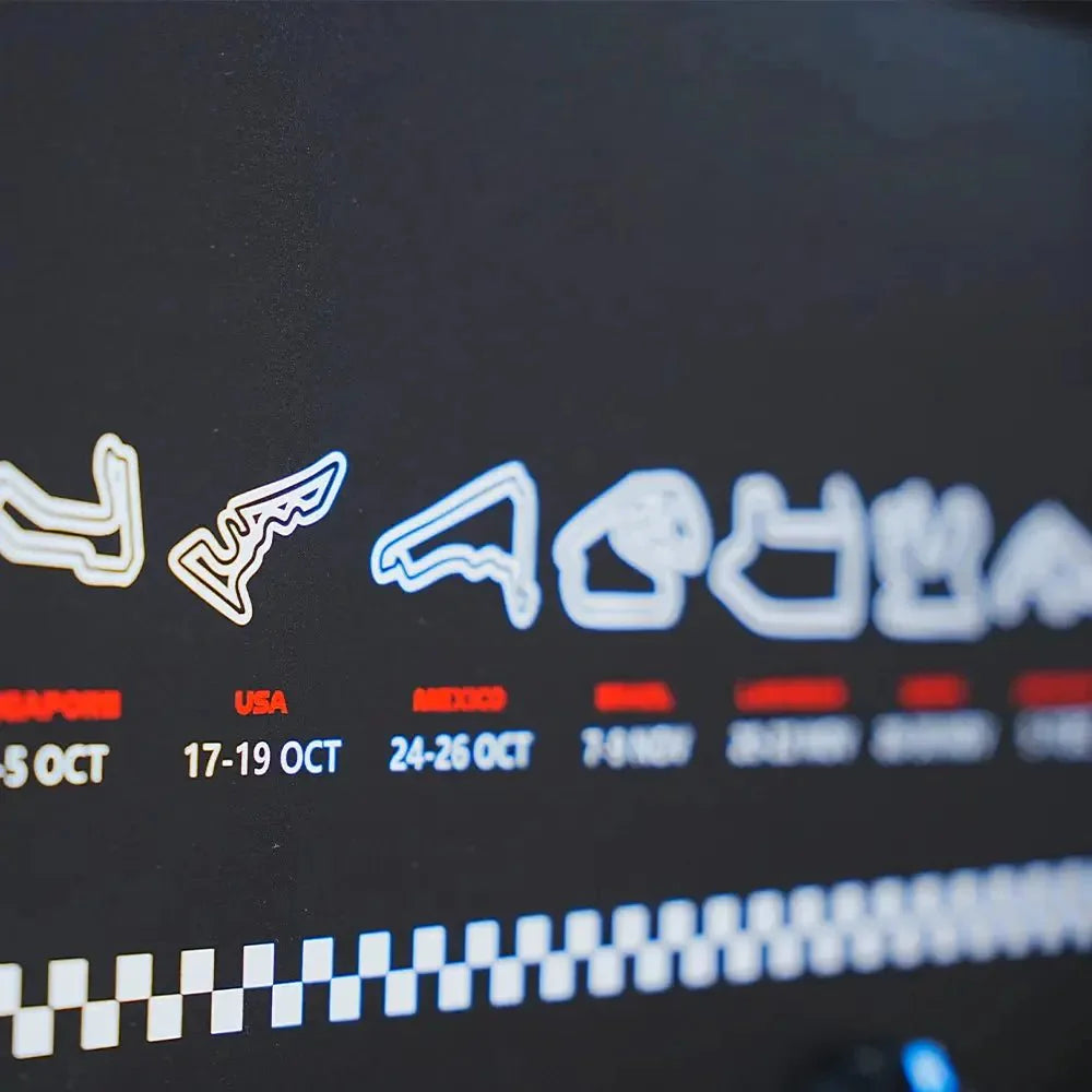 Wall - Mounted Display Frame Compatible with LEGO® Speed Champions F1 Series - brkox