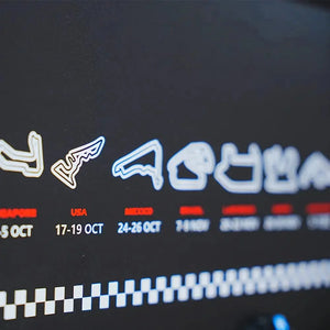 Wall - Mounted Display Frame Compatible with LEGO® Speed Champions F1 Series - brkox