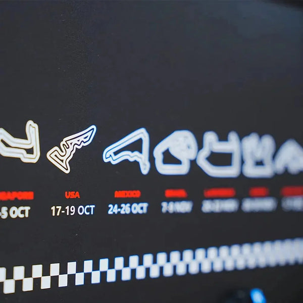 Wall - Mounted Display Frame Compatible with LEGO® Speed Champions F1 Series - brkox