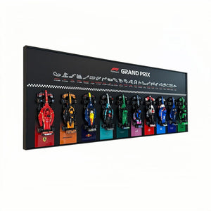 Wall - Mounted Display Frame Compatible with LEGO® Speed Champions F1 Series